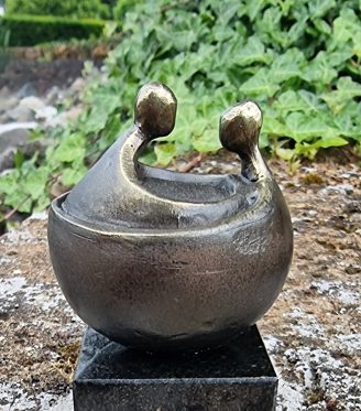mini-urn brons 'Samen'